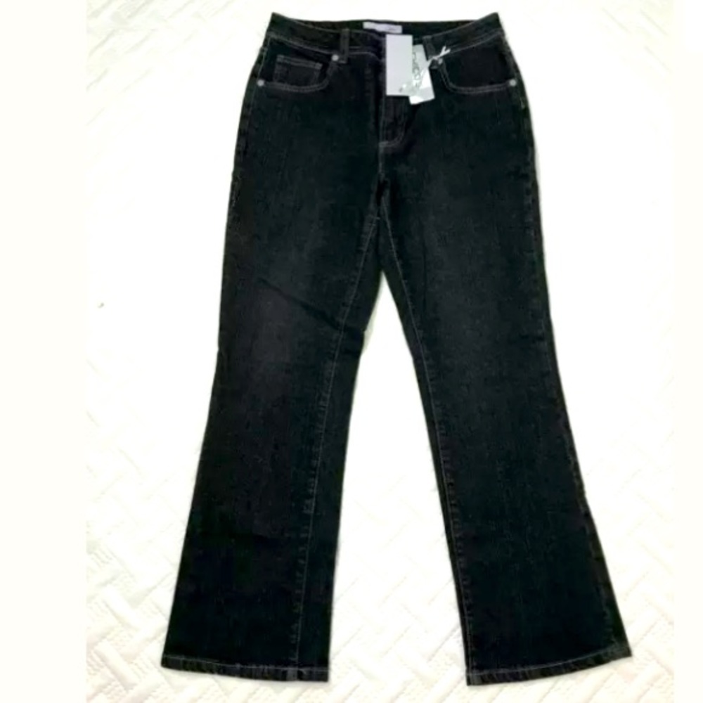 Chicos Platinum Short Facet Jean Black